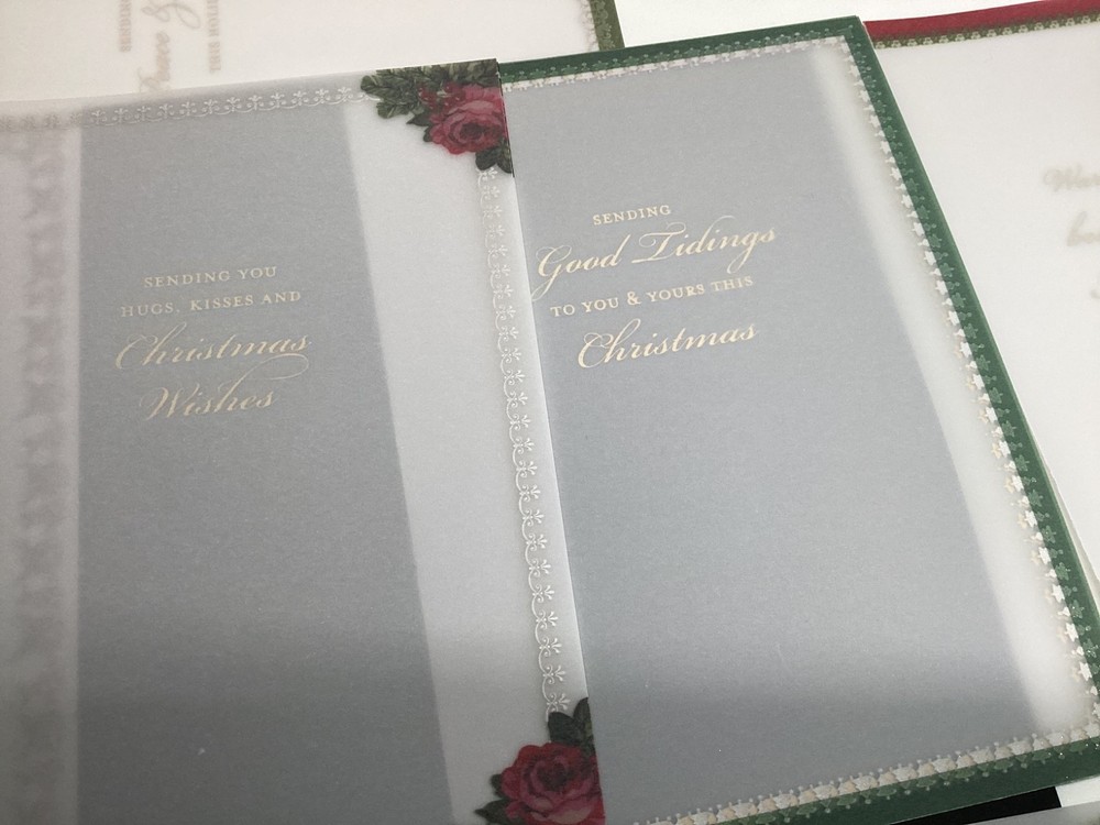 Anna Griffin Vellum Christmas Card Inserts 15pc