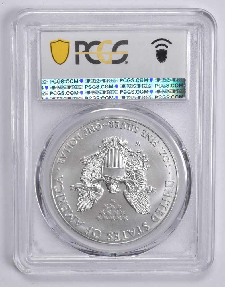SP70 2014-W BURNISHED SILVER EAGLE PCGS Blue Label