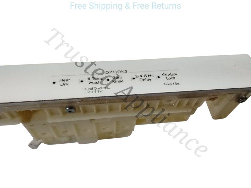 OEM Dishwasher Control Panel W10905444E WHITE