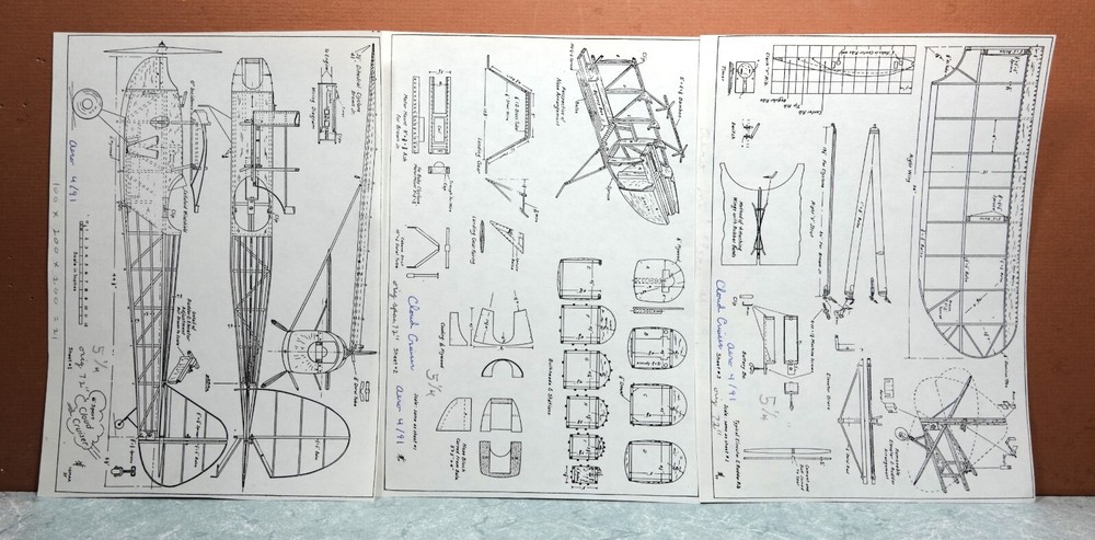 CLOUD CRUISER BALSA FREE FLIGHT MODEL AIRPLANE PLANS 11" WINGSPAN