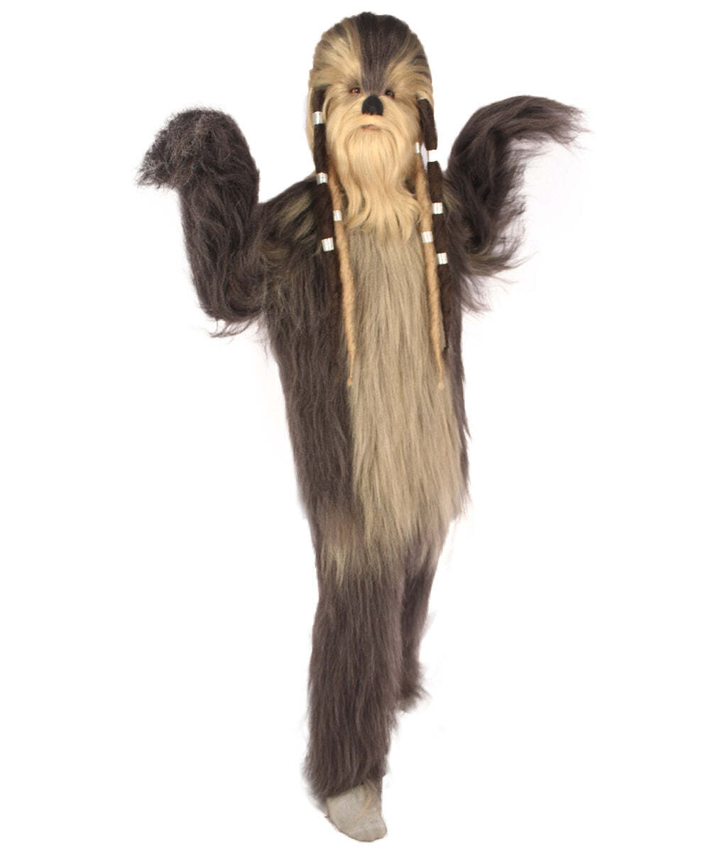 Unisex Long Hairy Elder Warrior Ape Military Leader Resistance Fighter.