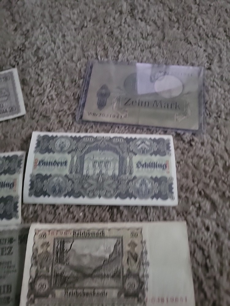 Ww2 German Currency Rare Lot