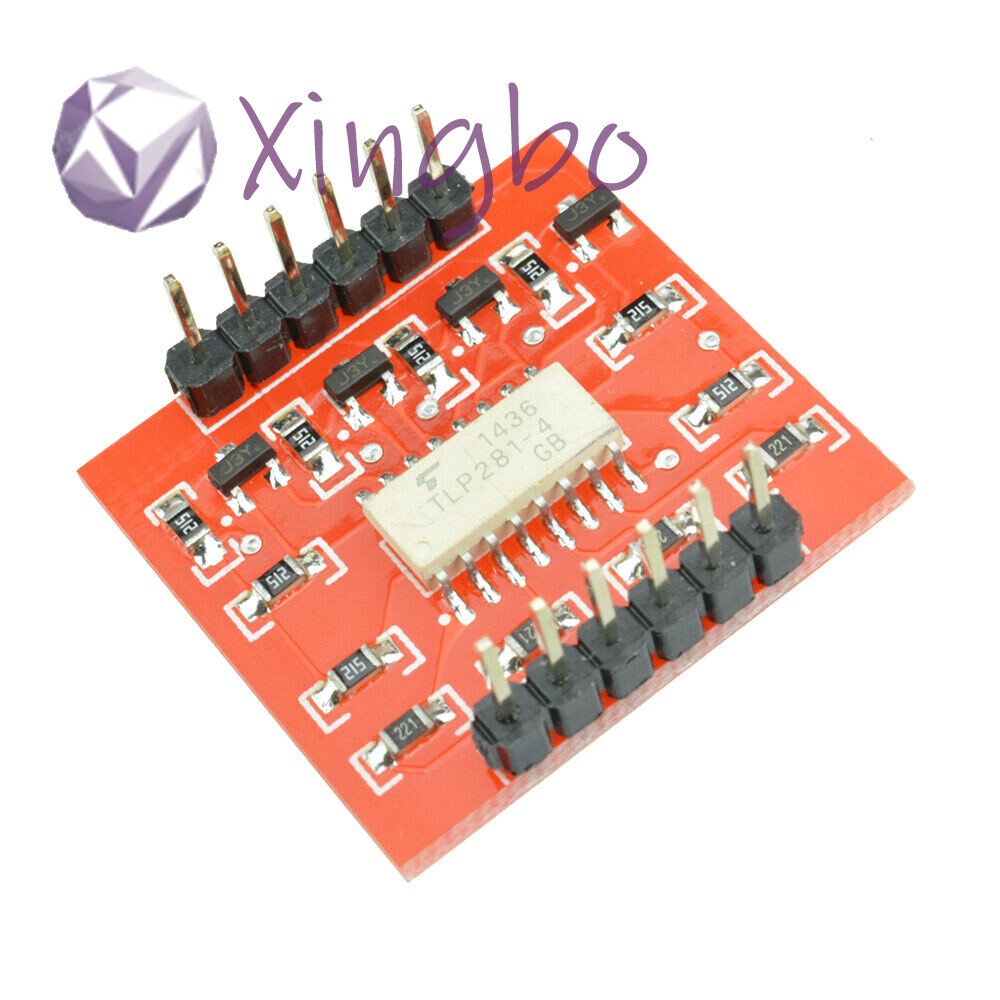 TLP281 Channel Optical Coupler Isolation Module High/Low Level Expansion Board