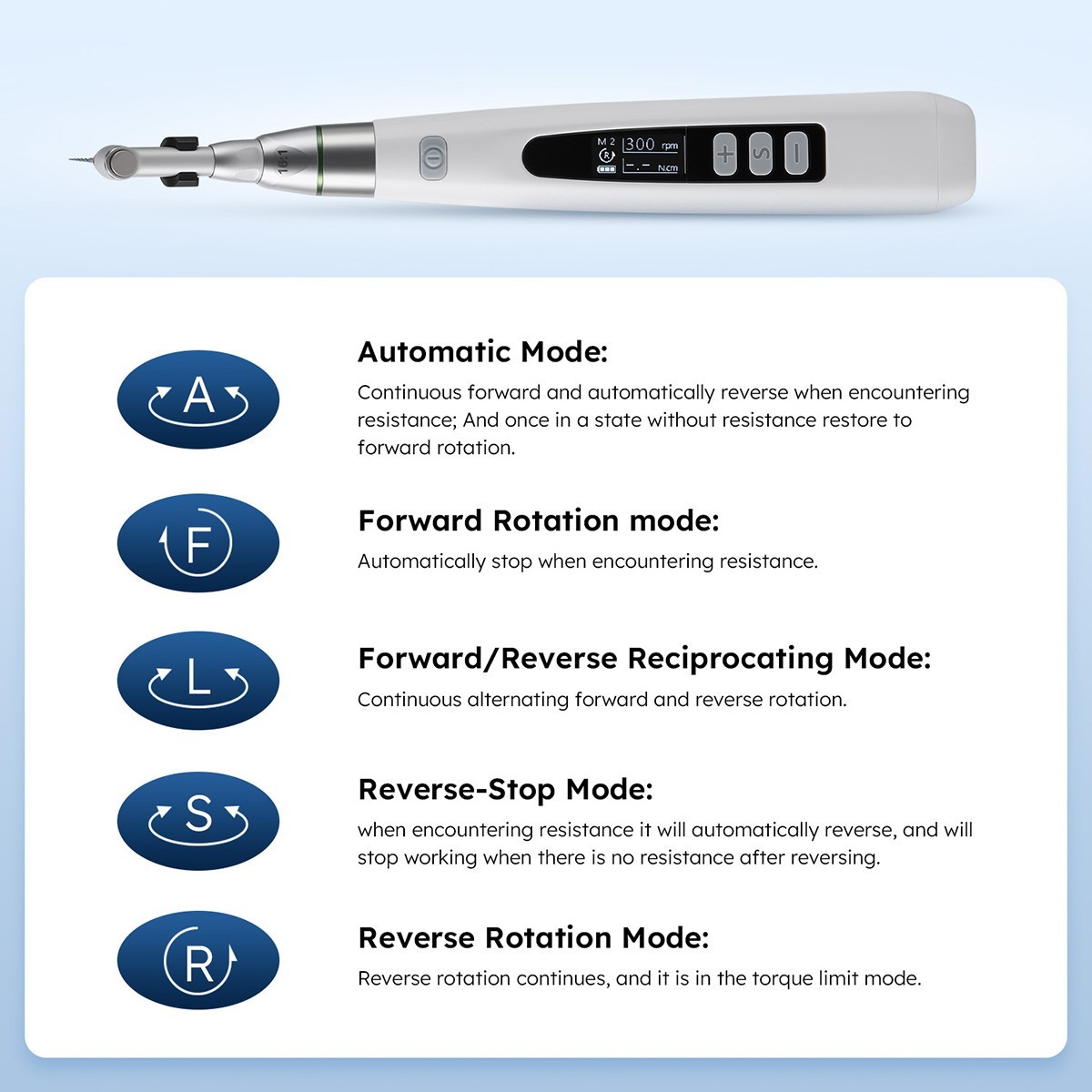 Dental Wireless LED Endo Motor 16:1 Contra Angle Root Canal Treatment Endodontic