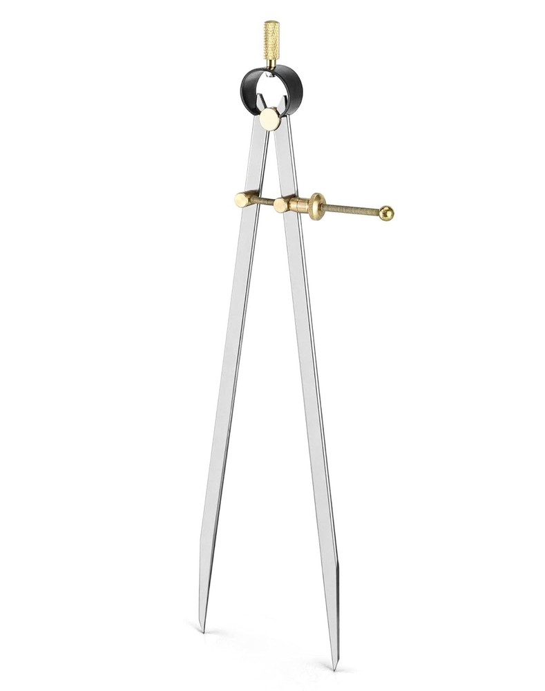 12" Precision Spring Divider | Drafting & Geometry Caliper for Carpenters