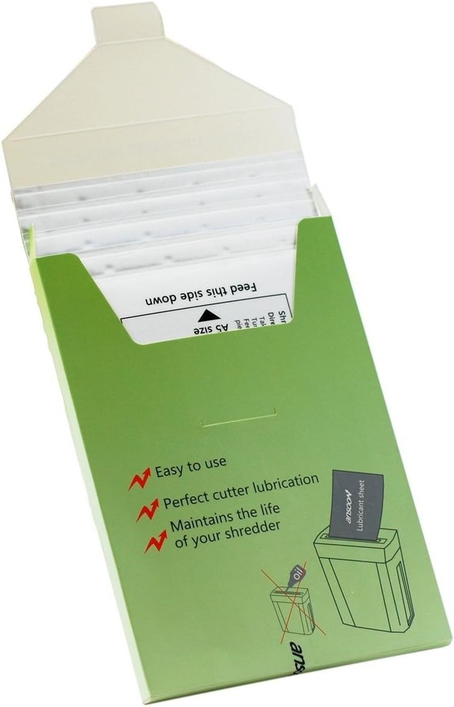 Jam Proof 24 Pack Paper Shredder Oil Sheets - For Lasting Sharpness & Efficiency