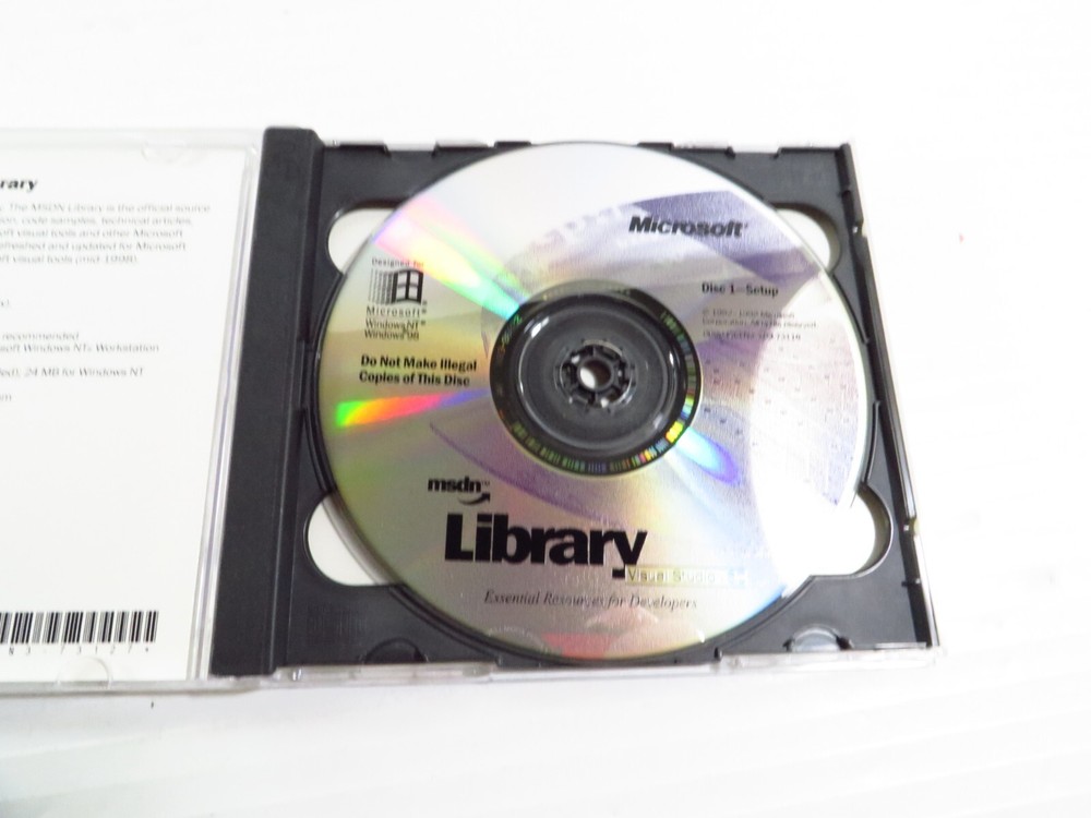 Microsoft MSDN Library Visual Studio  6.0 Two CD Set for Windows98 Windows NT