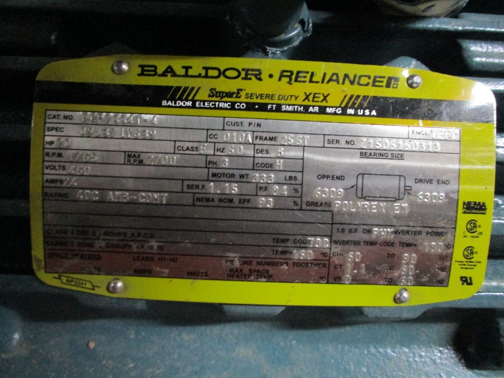 BALDOR MOTOR # ECP2334T-4 NEW