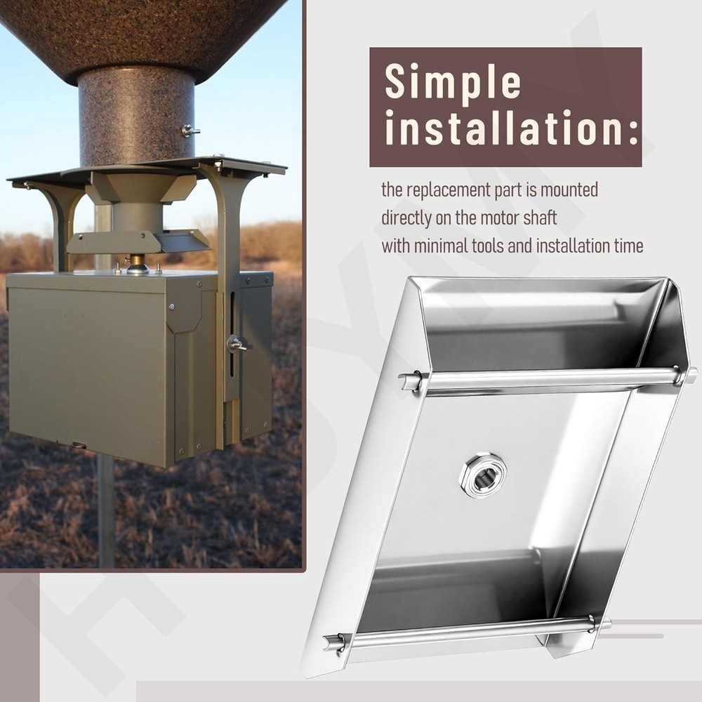 12-Volt Spinner Plate for Deer Feeder - 1/4” W