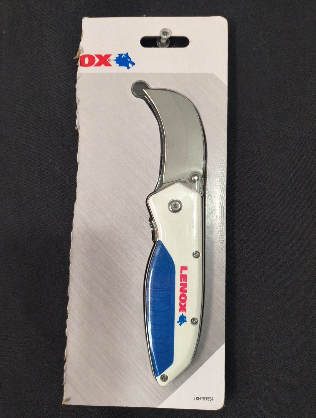 LENOX Stainless Steel Hawkbill Pocket Knife,   / 2.375 Inch Blade