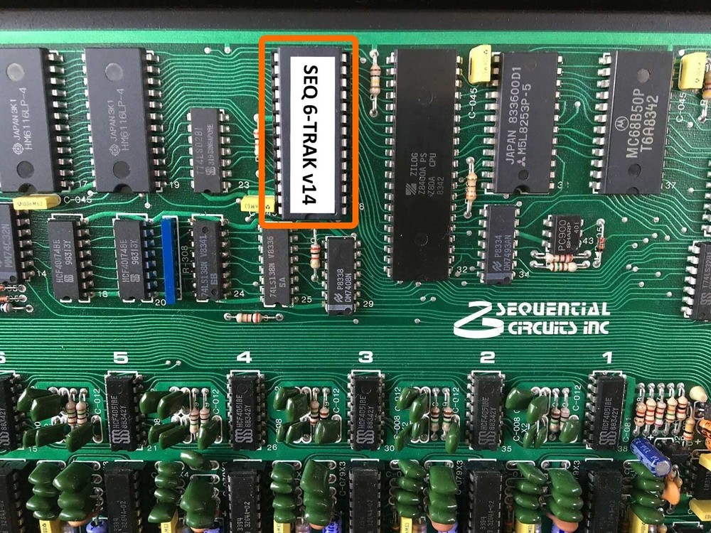 Sequential Circuits Six-Trak v14 EPROM Firmware Tauntek and Chip Puller Tool