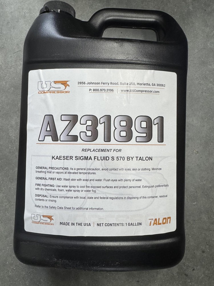 US Compressor AZ31891 Talon Compressor Oil - 1 Gallon