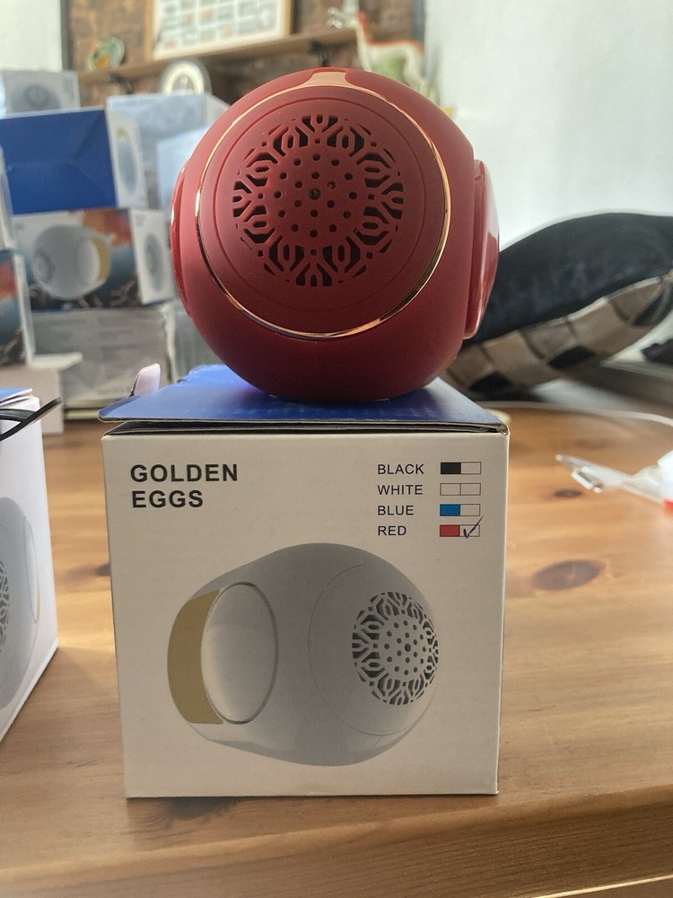 Golden Egg Bluetooth Speaker Gold