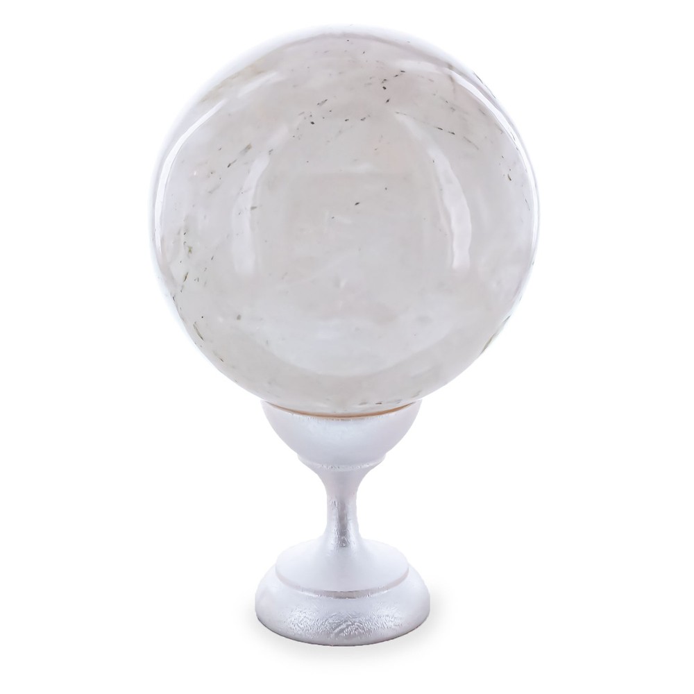 White Quartz Polished Stone Sphere