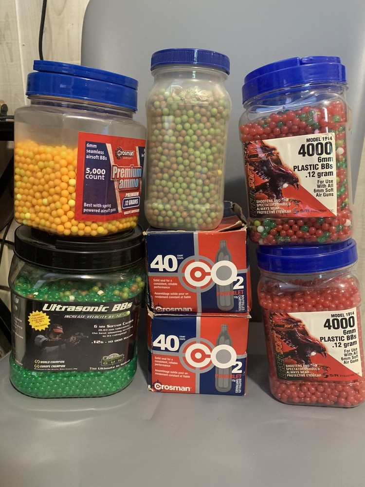 Airsoft Lot BBs And CO2