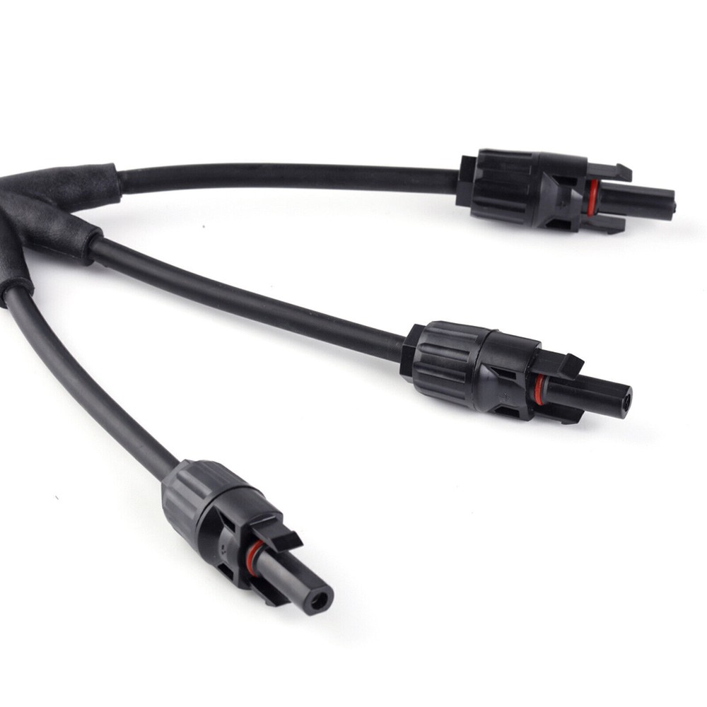 Solar Panel Y Branch Cable Connection Waterproof Adapter Connector Extension