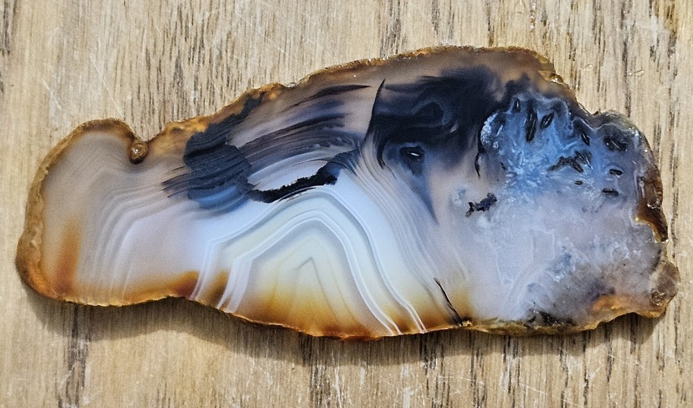 Agate Lapidary Slab Locality Unknown 25 Grams