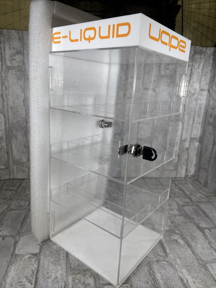 Clear 4 Shelf Acrylic Display Case