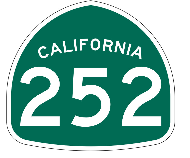 California State Route 252 Sticker Decal