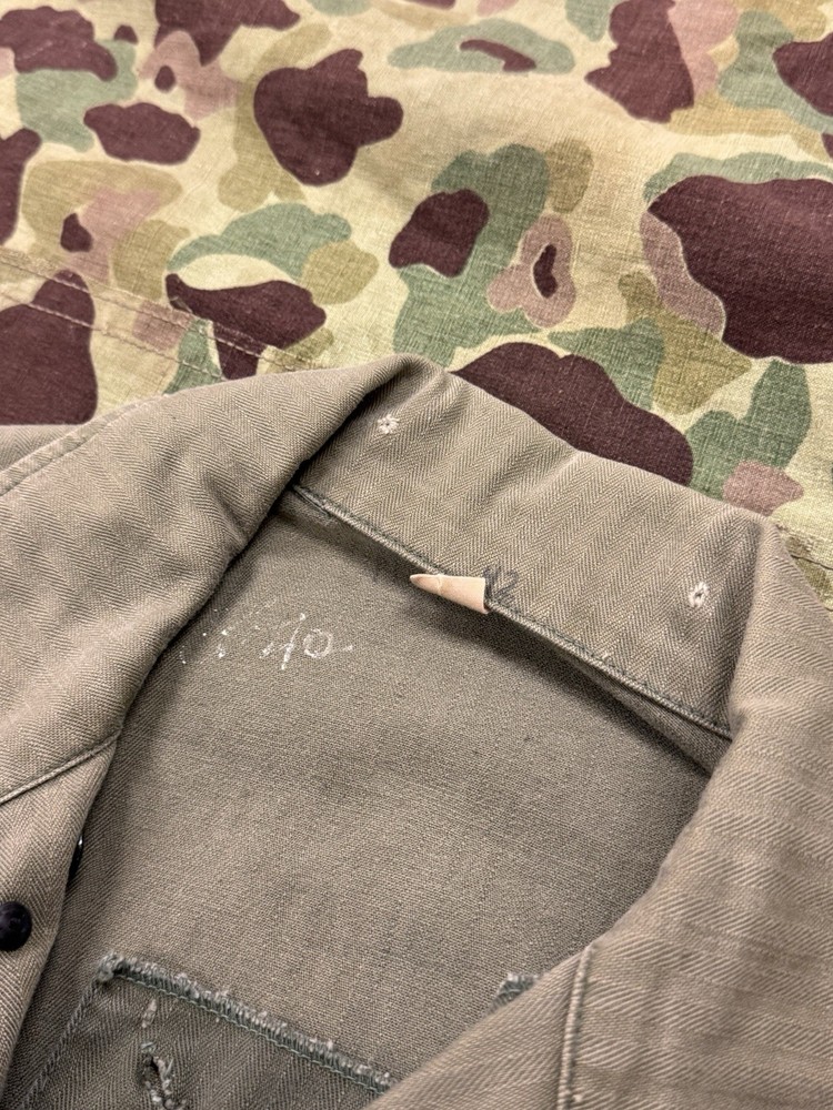 WWII U.S. HBT 13 Star Button Jacket Size 40