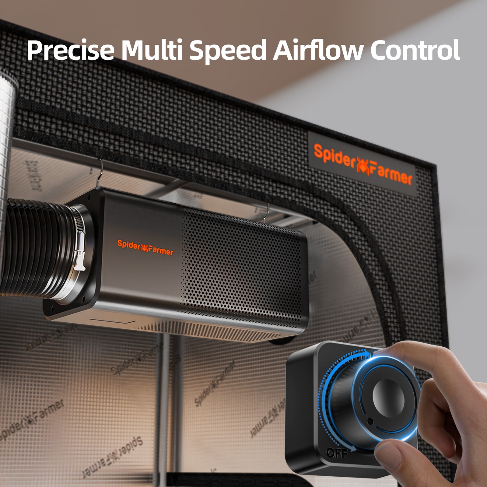 Spider Farmer 2-in-1 6" Inline Fan w/ Built-In Carbon Filter Ventilation System