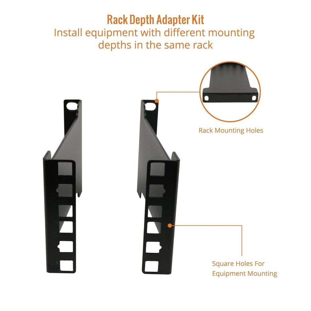 Tecmojo Server Rack Depth Extender - 2U - 6inch Depth - TAA Compliant - Reces...