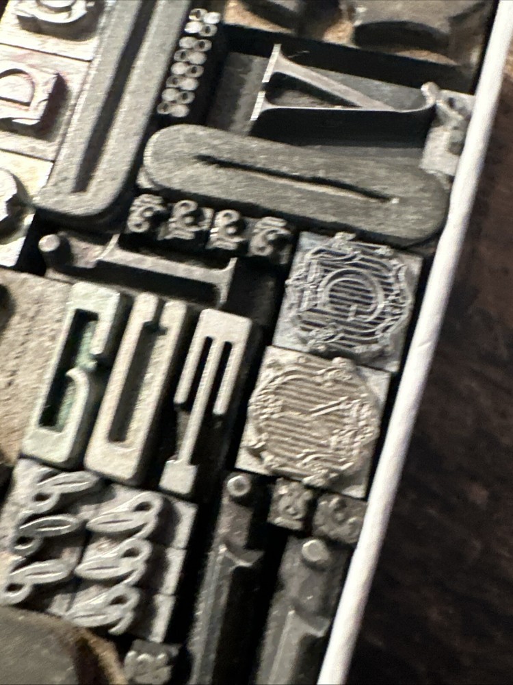 Printing Blocks “ Ornamental Borders Dingbats” Variety #LA