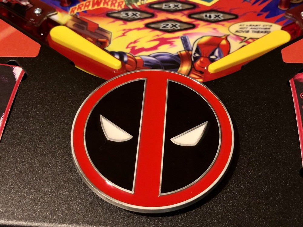 New Deadpool Premium Or LE Pinball Machine Solid Metal Apron Mod!