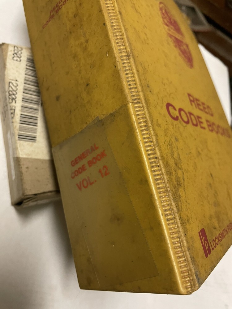 Locksmith - Reed General Code Books - Choose Volume