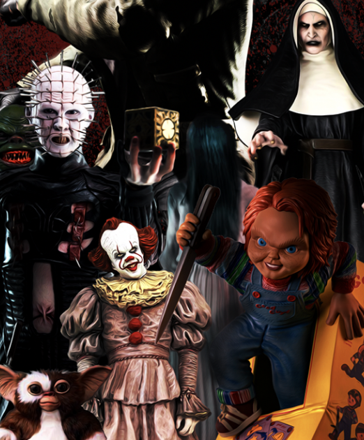 Horrorcade Custom Arcade 1Up Custom Graphic Kit