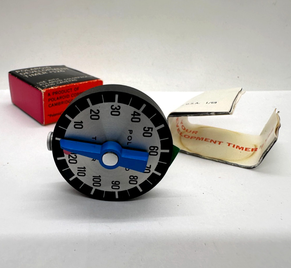 VTG Polaroid Model 126 Development Timer with Original Box & Instructions - NOS