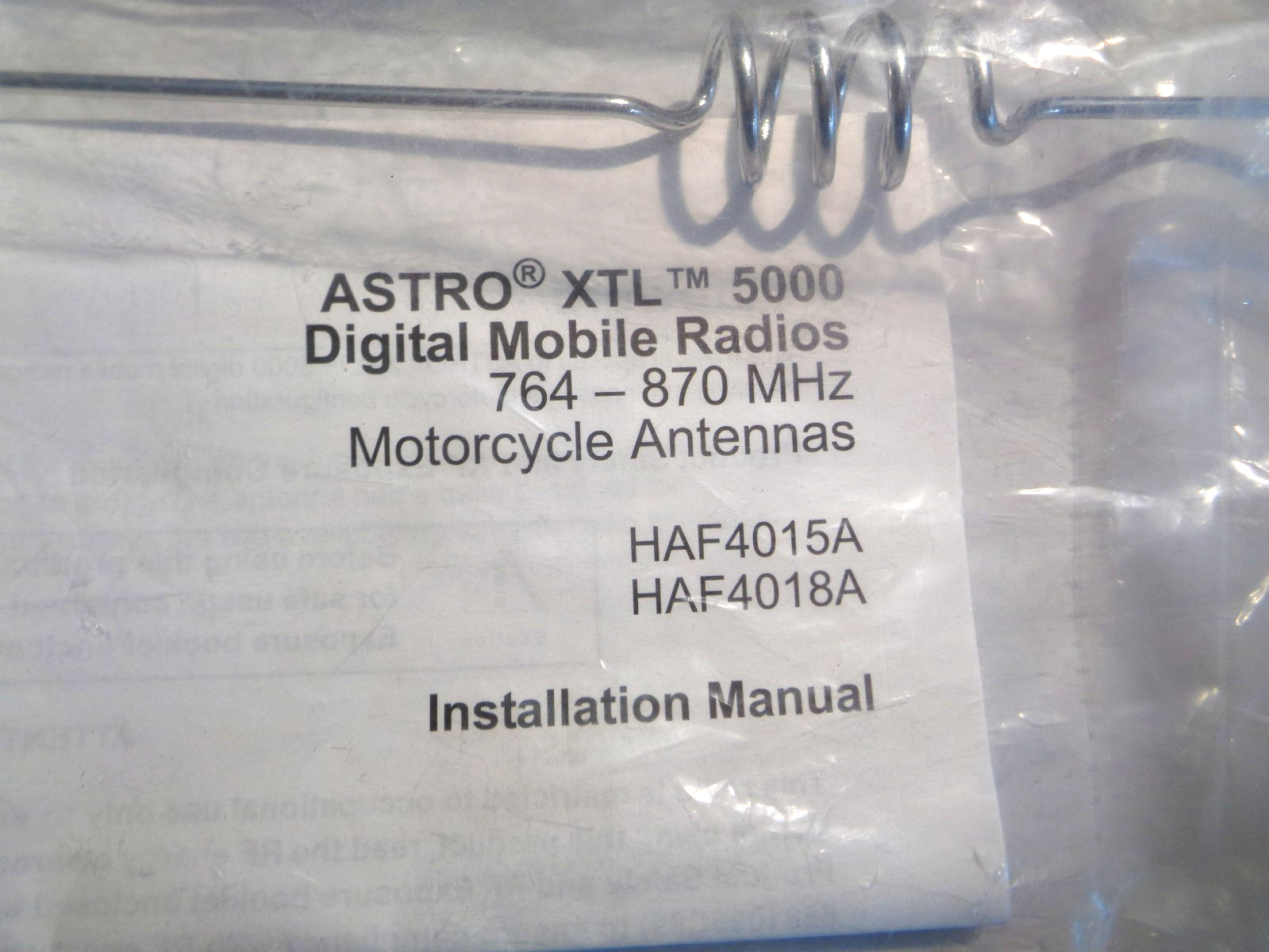 New Genuine Motorola HAF4015A Astro XTL5000 764-870 MHz Radio Vehicle Antenna