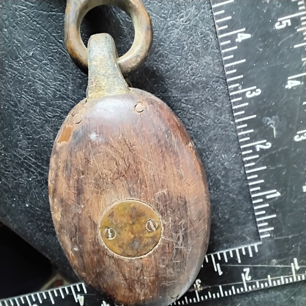 Antique anchor trip hook ,and pully