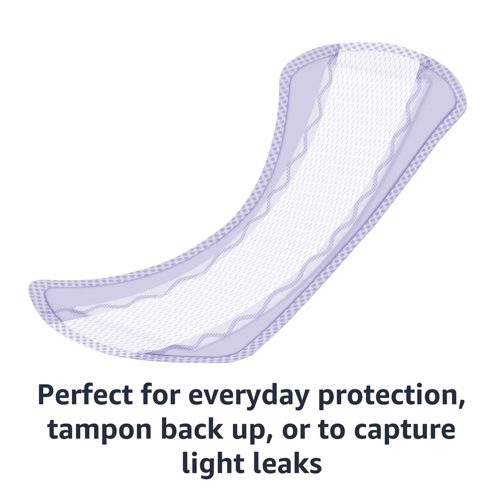 Amazon Basics Daily Pantiliner, Extra Long Length, Thin Feminine