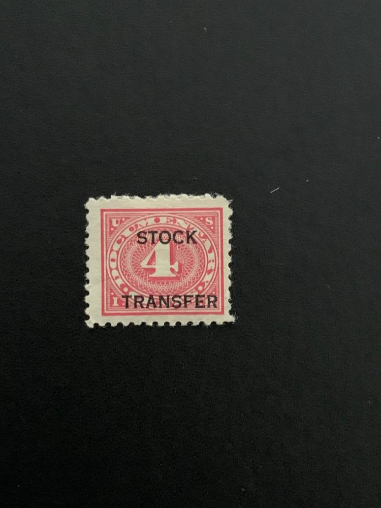 US SCOTT# RD119 STOCK TRANSFER Mint Hinged