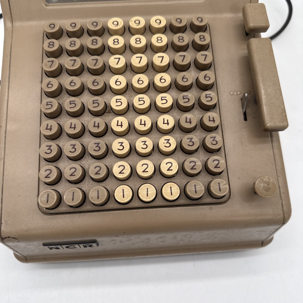 Vintage NCR Adding Machine Untested For Parts Only