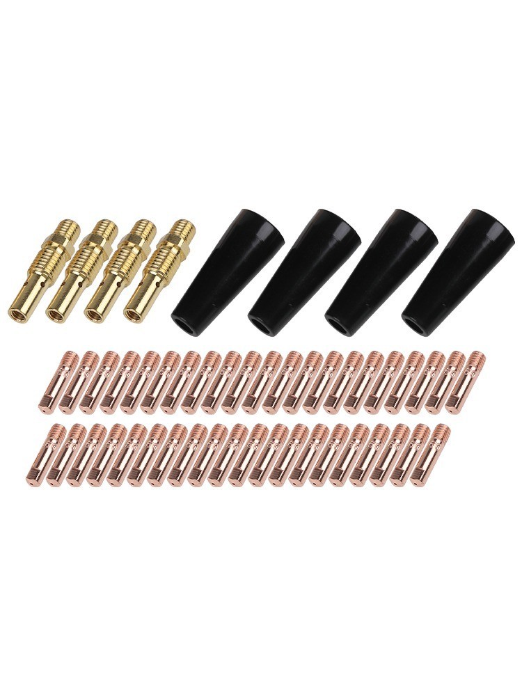 48Pcs Gasless Contact Tips and Diffusers Compatible with Multiple Welders