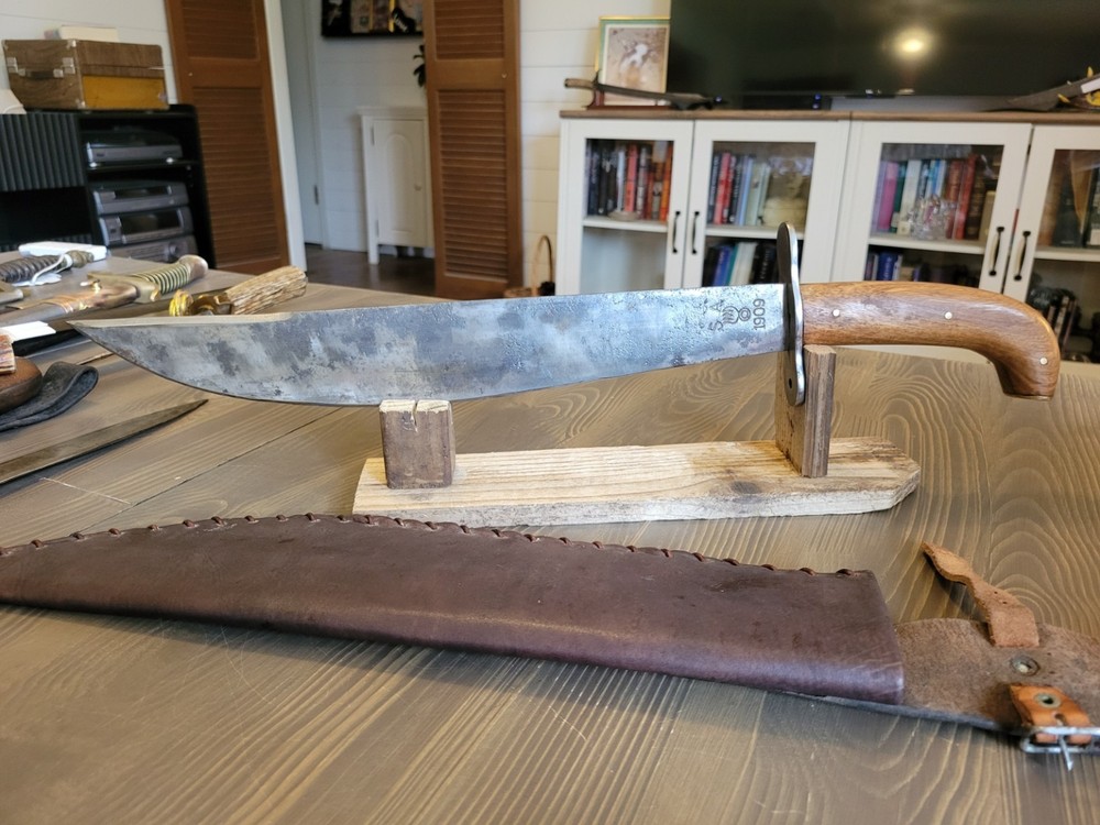 Modified WWI Bolo Dated 1909 w/Custom Sheath