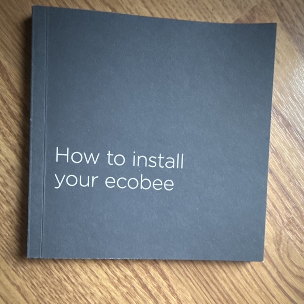ecobee ECB402 Programmable Thermostat Black/White with Mounting Hardware - NEW