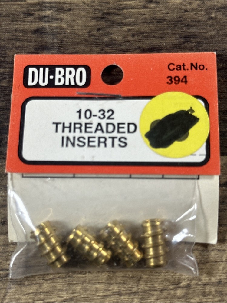 DU-BRO #394, 10-32 THREADED INSERTS