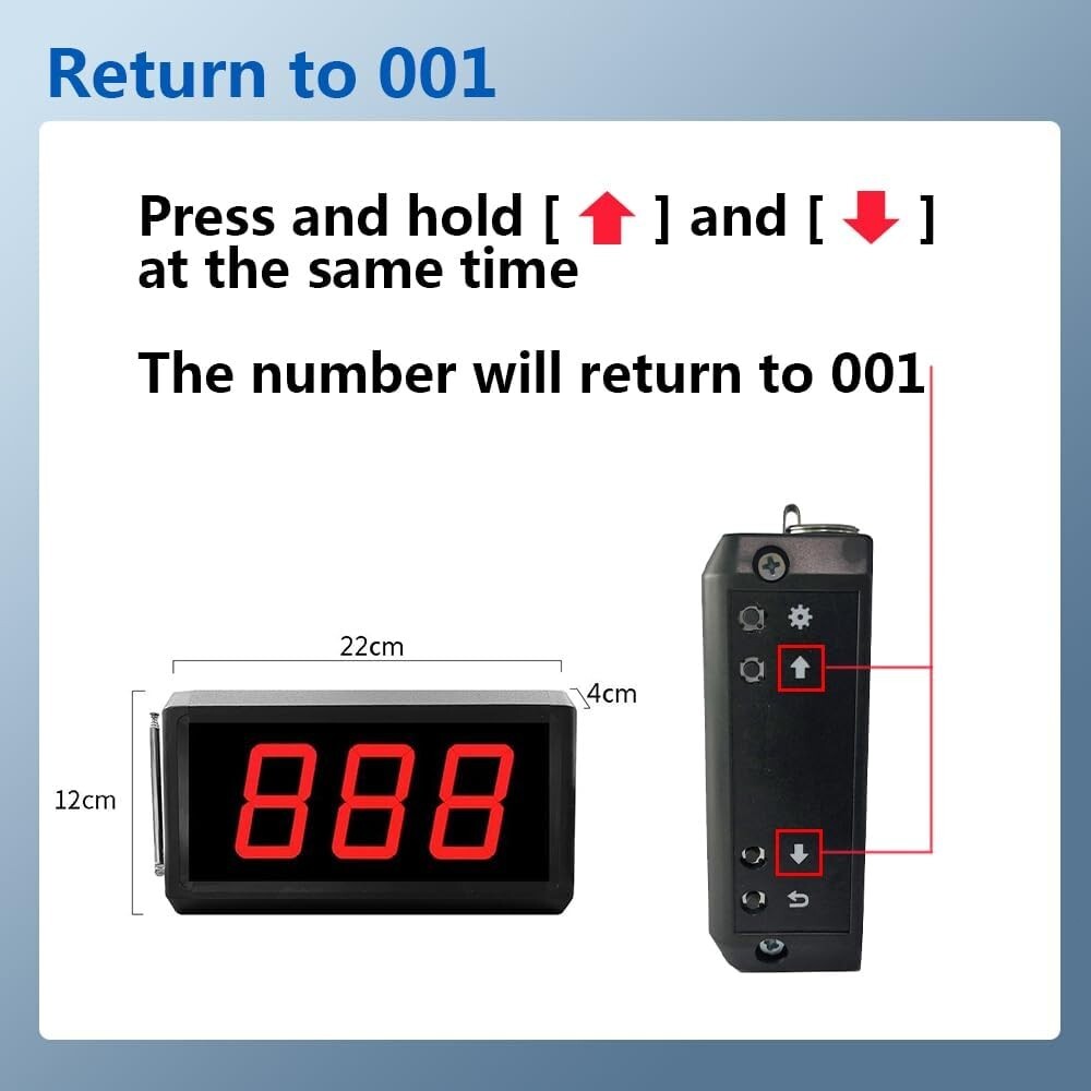 Queue Calling System Pager Call - Take A Number System Waiting Number System