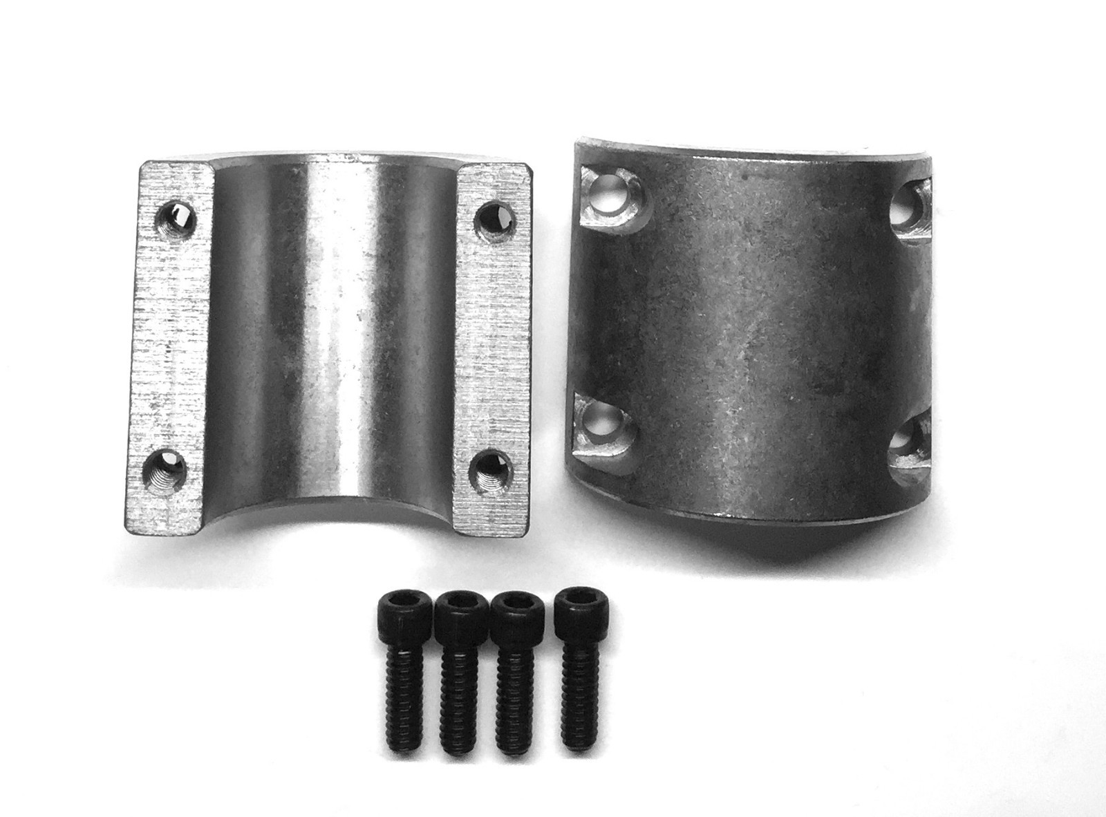 2 Steel bolt on tube clamps 1.50" 1-1/2" universal rollcage mount cage bung jeep