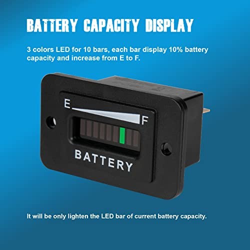 LED Battery Capacity Indicator, Battery Charge &Discharge Meter - Only 48V