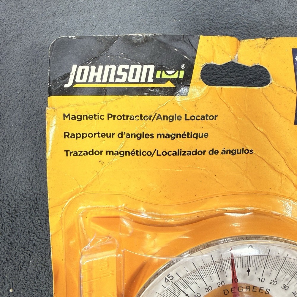 Johnson 700 Plastic Yellow Magnetic Angle Locator Dial Post Level Construction
