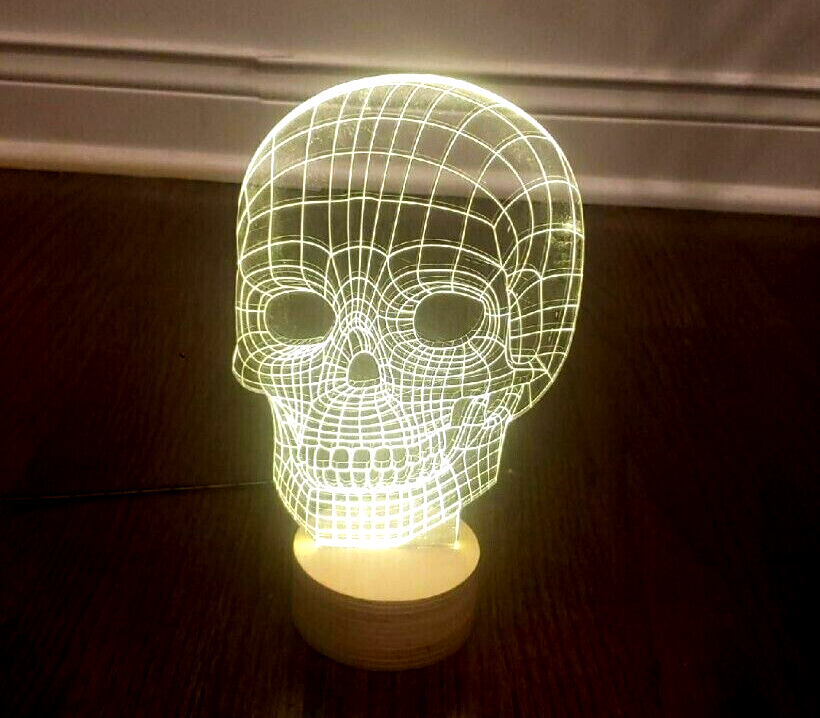 Optical Illusion Skull USB Powered Light Today FS 2815