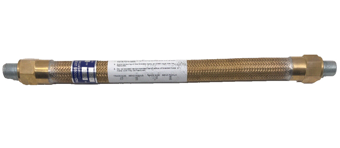 FC-136 PECO 1/2-INCH X 36 INCH BRASS EXPLOSION PROOF FLEXIBLE COUPLING