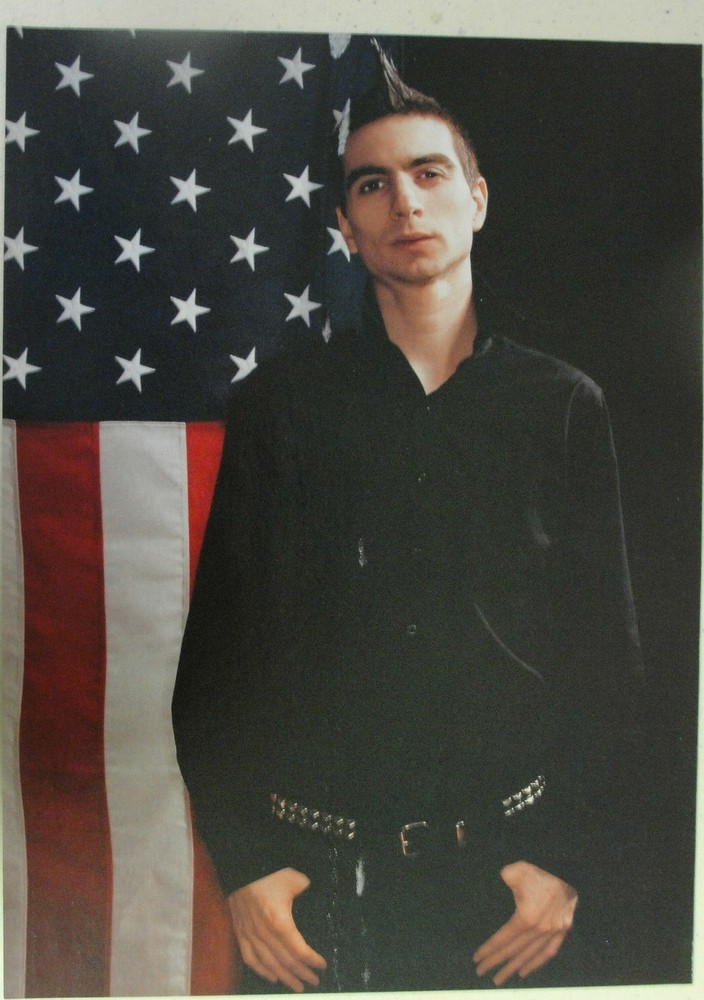 ANTI FLAG ~ U.S. flag backdrop PUNK htf oop ~ Magazine Page PINUP