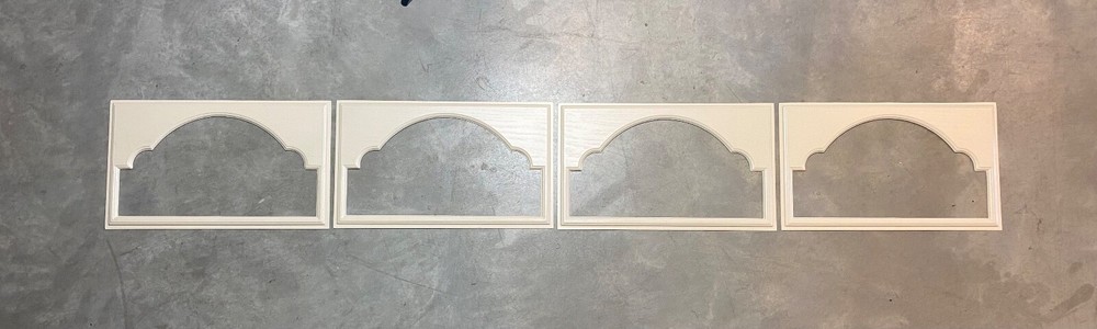 4 Amarr Cathedral Replacement Insert for Short Panel Amarr Garage Door Almond