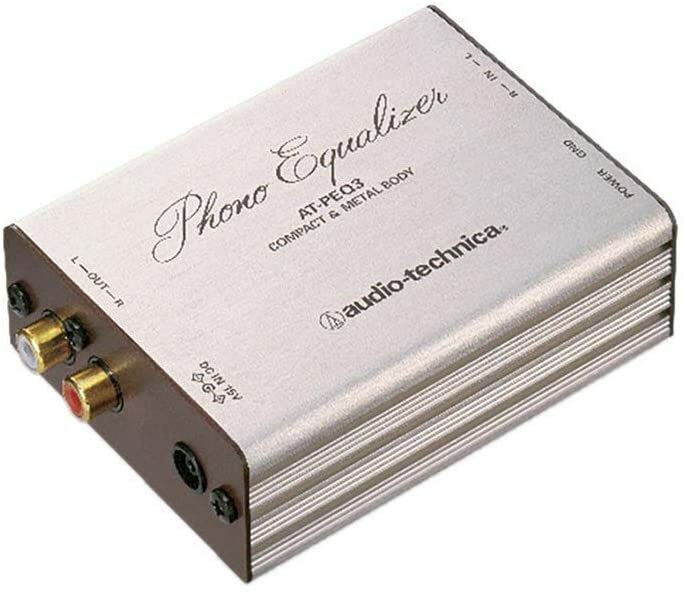 Audio-Technica AT-PEQ3 Phono Preamplifier Equalizer Silver Genuine Article