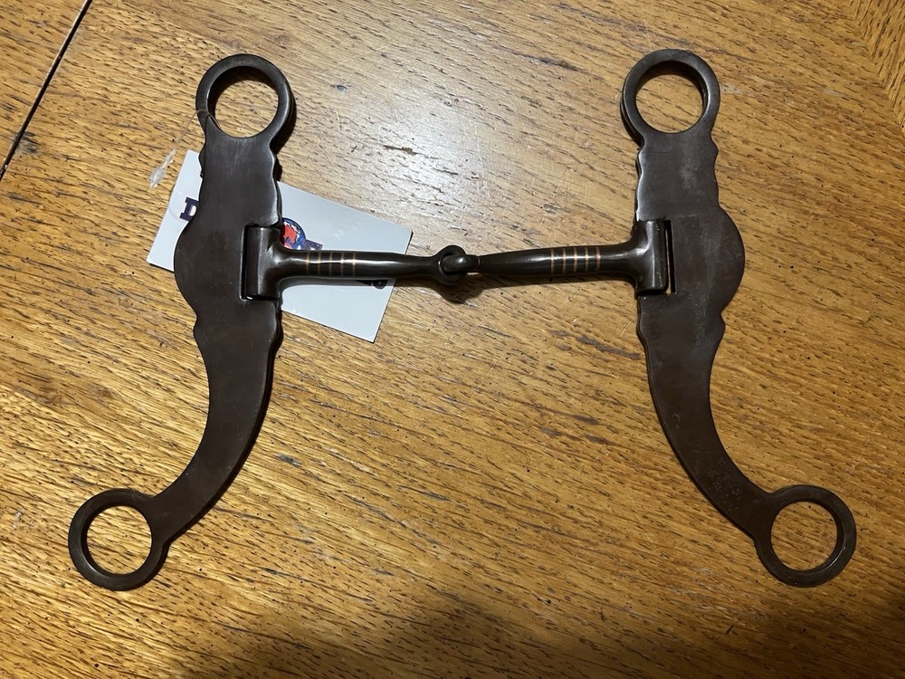 Western Snaffle bit 5” with Cooper Crosses